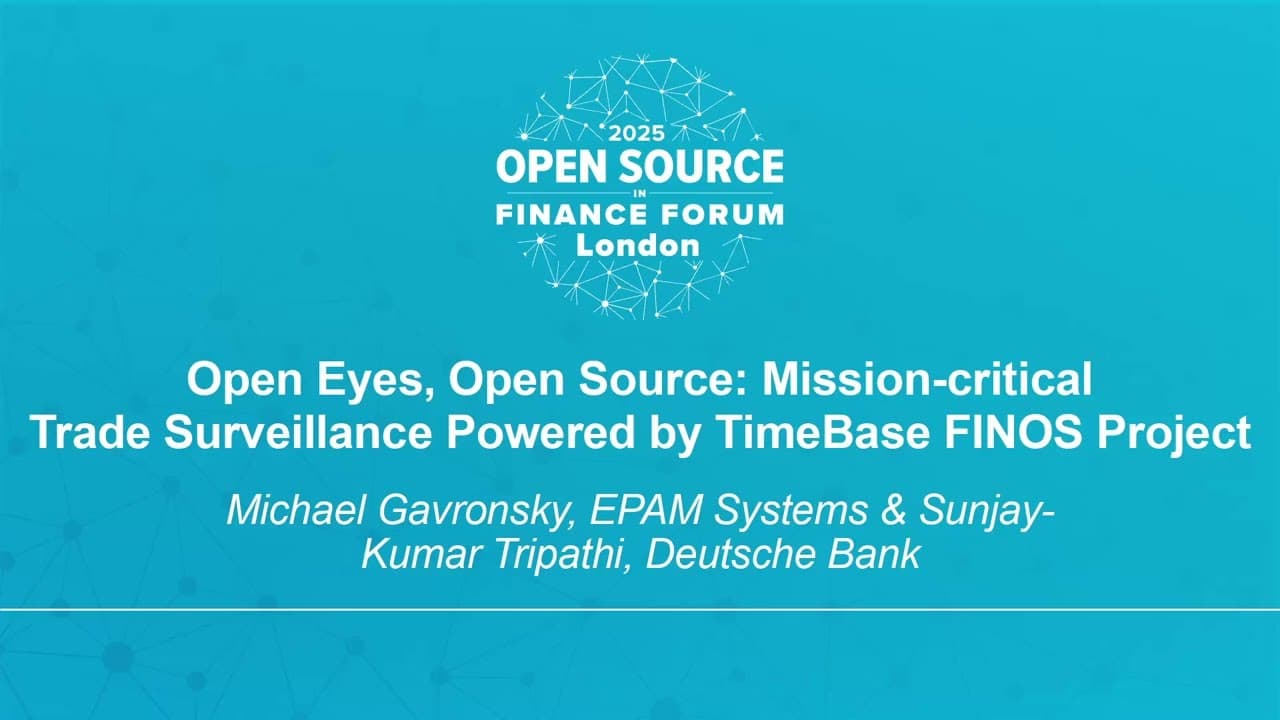 Mission Critical Trade Surveillance Powered by TimeBase